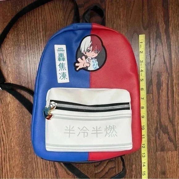 My Hero Academia Shoto Iodoroki Fire & Ice Mini Backpack Hot Topic Bioworld blue main image 14